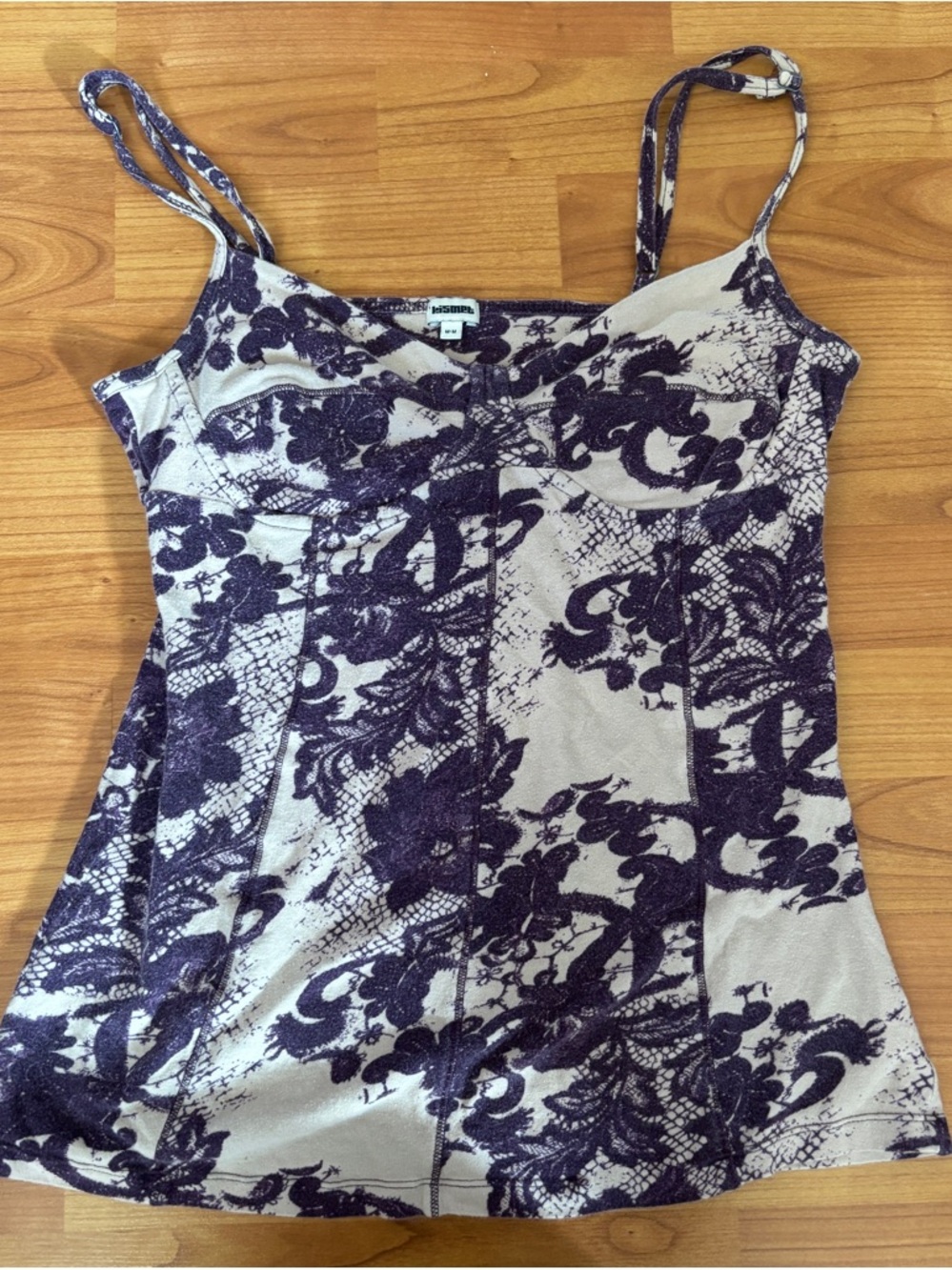 Y2K Whimsigoth Corset Style Boho Fairycore Purple Cami